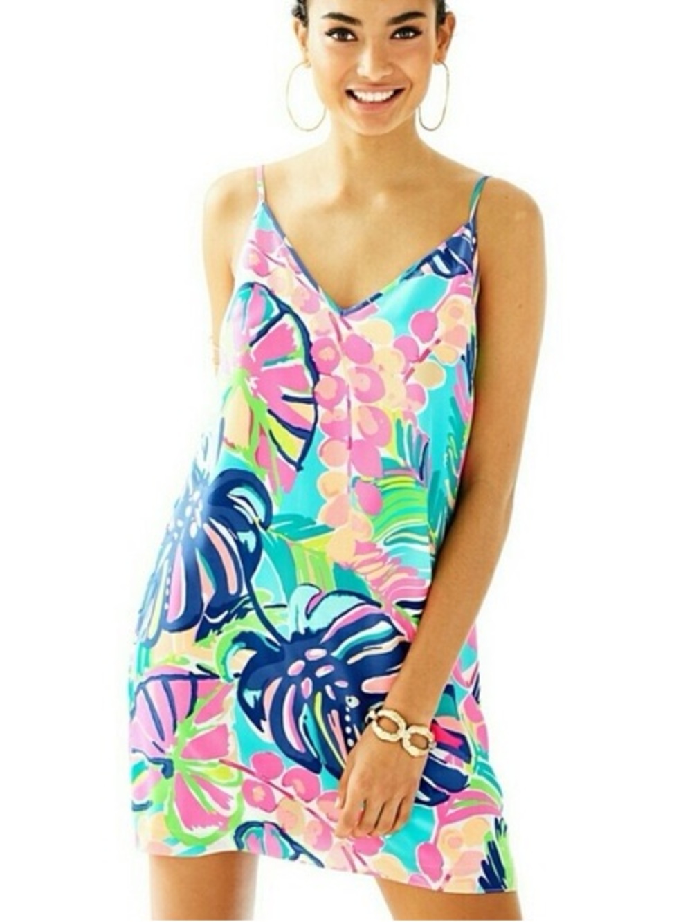 Lilly Pulitzer Silk Lela Exotic Garden Dress